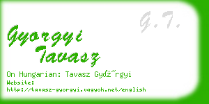 gyorgyi tavasz business card